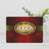 Invitation Classe Rouge et Or 2026 (Debout devant)