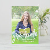 Invitation Classe simple de 2025 Photo Graduation Party (Debout devant)