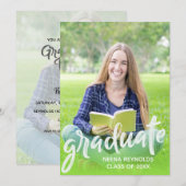 Invitation Classe simple de 2025 Photo Graduation Party (Devant / Derrière)