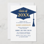 Invitation Classe simple moderne de 2024 Graduation Party (Devant)