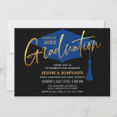 Invitation Classe simple moderne de 2024 Graduation Party (Devant)