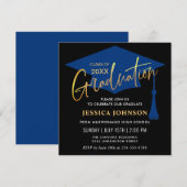 Invitation Classe simple moderne de 2024 Graduation Party (Devant / Derrière)