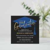 Invitation Classe simple moderne de 2024 Graduation Party (Debout devant)
