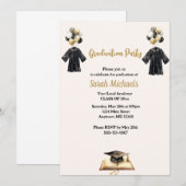 Invitation Classe simple moderne de 20xx Graduation Party (Devant / Derrière)