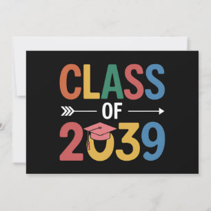 Invitation Classe super De 2039 Diplôme Senior 2039