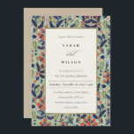 Invitation Classe Turquoise Ornat Floral Peacock Vow Renouvel<br><div class="desc">Si vous avez besoin d'une plus grande personnalisation,  n'hésitez pas à m'envoyer un message sur yellowfebstudio@gmail.com .</div>