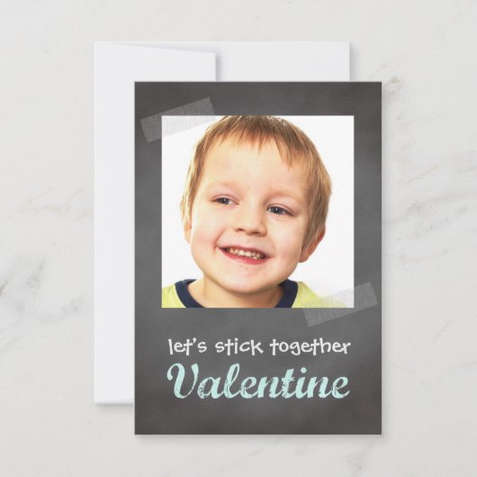 Invitation Classe valentine échange tableau noir (Devant)