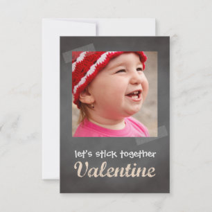 Invitation Classe valentine échange tableau noir photo rose