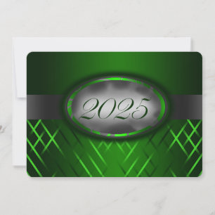 Invitation Classe verte et argent de 2025