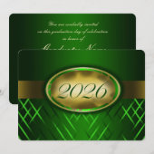 Invitation Classe verte et or 2026 (Devant / Derrière)