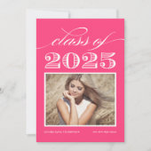 Invitation Classe vintage de Magenta Photo Graduation 2025 (Devant)