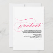 Invitation Classe vintage de Magenta Photo Graduation 2025 (Dos)