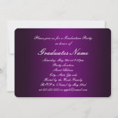 Invitation Classe violet et blanc de Parti 2025 (Dos)