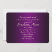 Invitation Classe Violet et Or 2026 (Dos)
