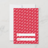 Invitation Classe Xs & Os Valentine - Rose (Dos)