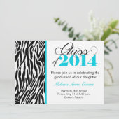 Invitation Classe Zebra Turquoise de 2014 (Debout devant)