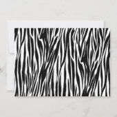 Invitation Classe Zebra Turquoise de 2014 (Dos)