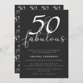 Invitation Classic 50 & Fabuleux 50e anniversaire (Devant / Derrière)