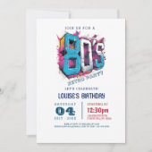Invitation Classic 80s et Simple Retro Party (Devant)