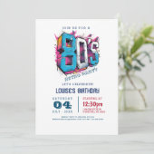 Invitation Classic 80s et Simple Retro Party (Debout devant)