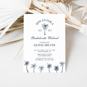 Invitation Classic Beach Bachelorette Party Week-end