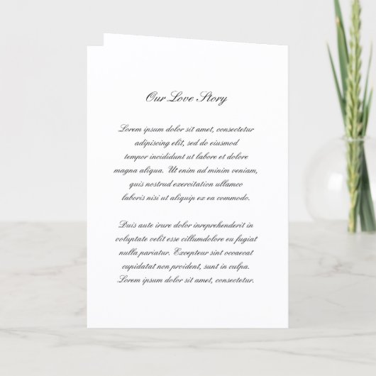 Invitation Classic Black and White QR Code Timeless Wedding (Dos)