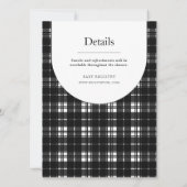 Invitation Classic Black and White Robertson Plaid Check (Dos)