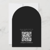 Invitation Classic Black & White Monogram Minimalist Wedding (Dos)