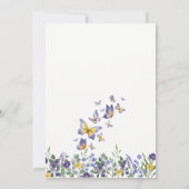 Invitation Classic Blue Our Little Wildflower 1st Birthday (Dos)