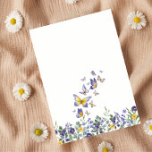 Invitation Classic Blue Our Little Wildflower 1st Birthday