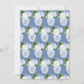 Invitation Classic Blue White Wedding Ginger Jar Engagement (Dos)