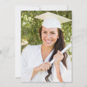 Invitation Classic Burgundy White Graduation Party 2024 (Dos)