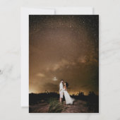 Invitation Classic Celestial Gold Moon Stars Mariage photo (Dos)