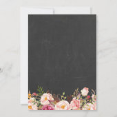 Invitation Classic Chalkboard Frame Floral Graduation Party (Dos)