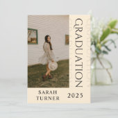 Invitation Classic Chic Blush Graduation Party (Debout devant)