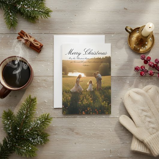 Invitation Classic Christmas Card – Joyful Holiday Wishes