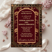 Invitation Classic Christmas Chinoiserie Traditional Wedding