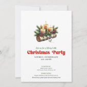 Invitation Classic Christmas Decoration Holly Berries Invite (Devant)