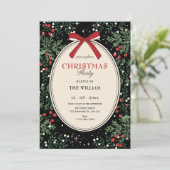 Invitation Classic christmas party  (Debout devant)