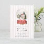 Invitation Classic Christmas Snow Globe Invite (Debout devant)