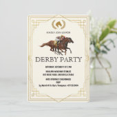 Invitation Classic Derby Horse Racing Invite (Debout devant)