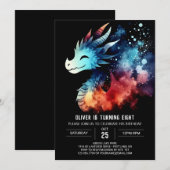 Invitation Classic Dragon Anniversaire numérique (Devant / Derrière)