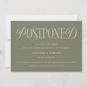 Invitation Classic Elegance Reporté Mariage Update Sage (Devant)