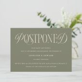 Invitation Classic Elegance Reporté Mariage Update Sage (Debout devant)