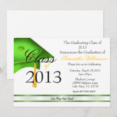 Invitation Classic Elegant Graduation Annouement/Invitation (Devant / Derrière)
