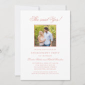 Invitation Classic Elegant Rose Gold Mariage (Devant)