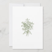 Invitation Classic Elegant Sage Floral Frame Bridal Shower (Dos)