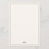 Invitation Classic elegant script black and ivory wedding (Dos)