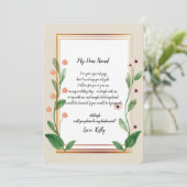 Invitation Classic & Elegant Sophistica sera ma femme de cham (Debout devant)