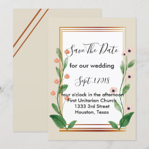 Invitation Classic & Elegant Sophisticated enregistrer la dat